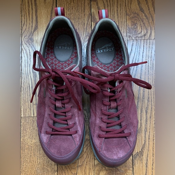 DANSKO Paisley Burgundy Red Waterproof Walking/Hiking Shoe - EU 41/US 10 - 10.5 - Picture 3 of 12